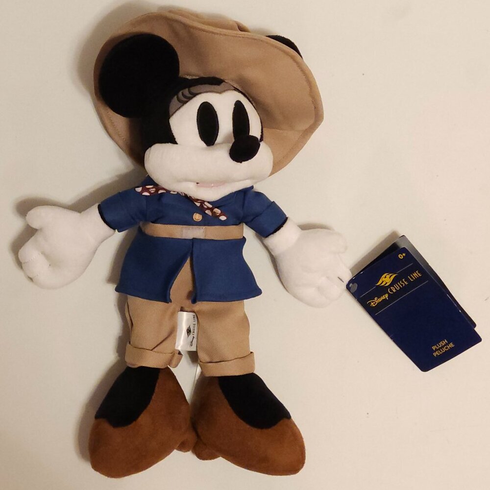 Disney Cruise Line Treasure Inaugural Sailings 15" Adventurer Minnie Mouse Plush